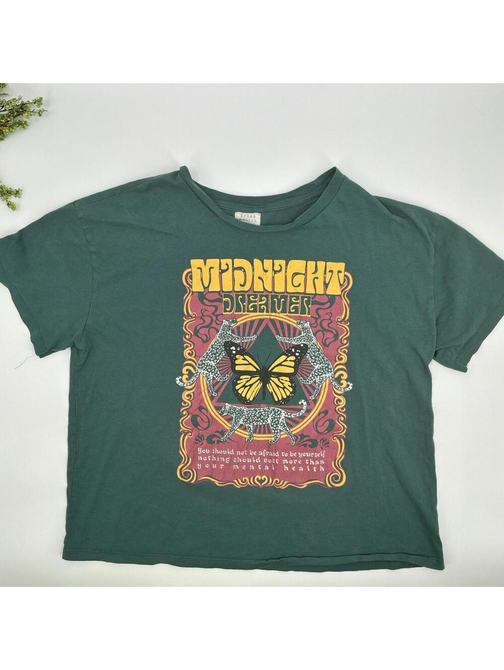 Green Butterfly Graphic Quote Tee Shirt Size 2XL  Urban Nation